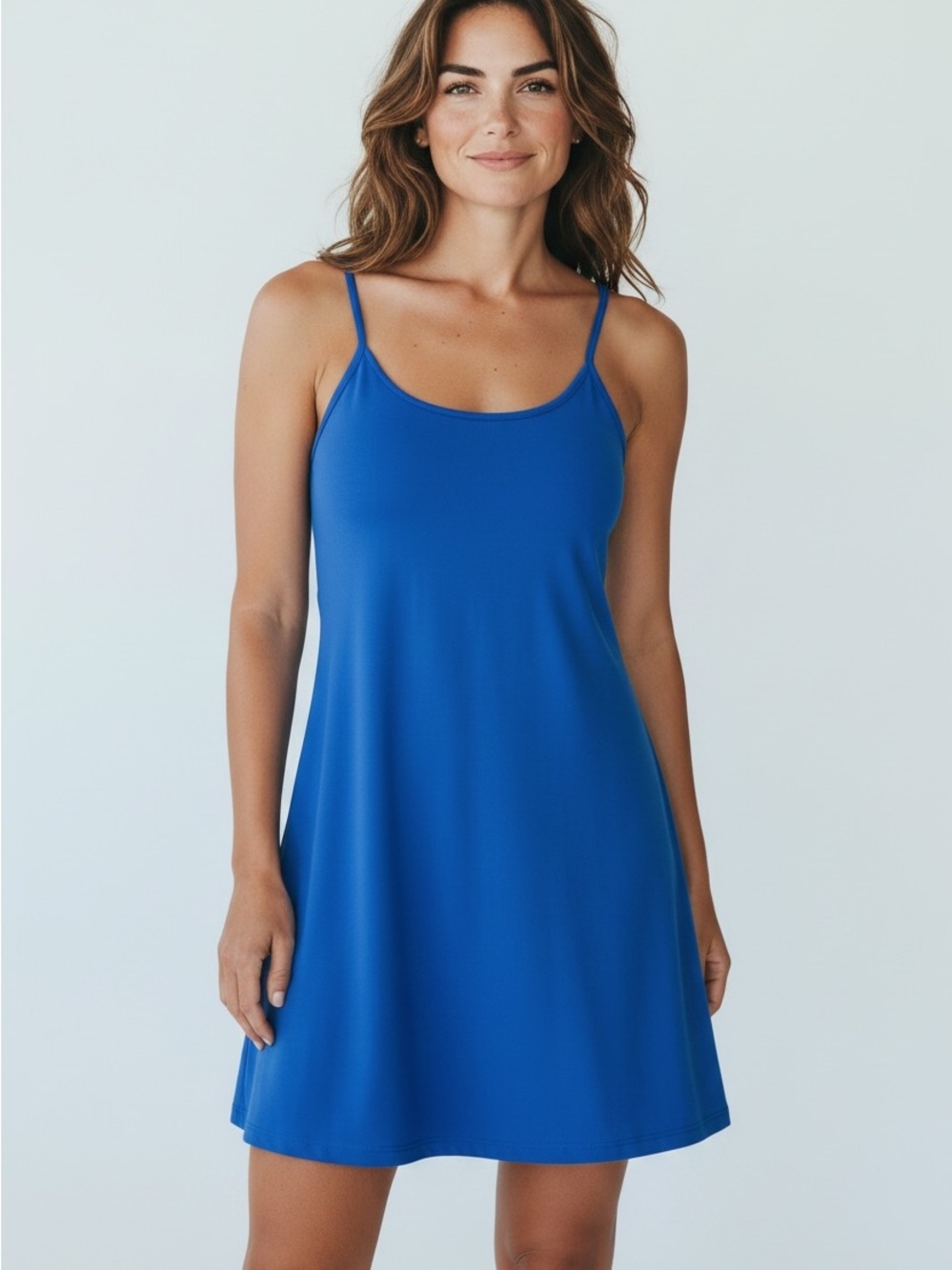 Source Unknown Royal Blue Midi Active Dress